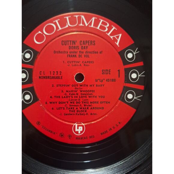 Doris Day – Greatest Hits & Cuttin’ Capers Vinyl LP Lot Columbia Six-Eye Mono - Picture 8 of 11
